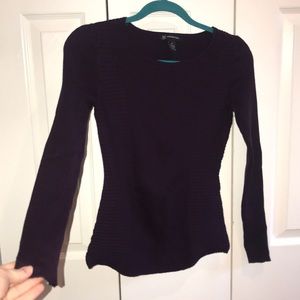 dark plum fitted sweater